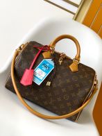 ルイヴィトン スーパーコピー ナノスピーディ モノグラム ブラウン トラベルタグ付 レザーアクセント ミニボストンバッグ