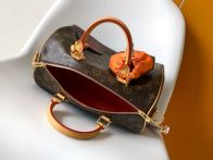 ルイヴィトン ハイブランド ナノスピーディ モノグラム ブラウン トランク風チャーム付 ボストンバッグ