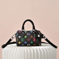 ルイヴィトン スーパーコピー ナノスピーディ マルチカラーモノグラム ミニボストンバッグ ブラック レディース