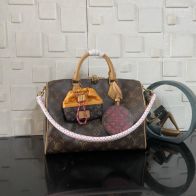 ルイヴィトン スーパーコピー 届く ナノスピーディ モノグラム ポーチ付き ミニボストンバッグ ブラウン 注目商品