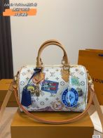 ルイヴィトン n級品 ナノスピーディ モノグラムステッカー風プリント ミニボストンバッグ ホワイト おすすめ