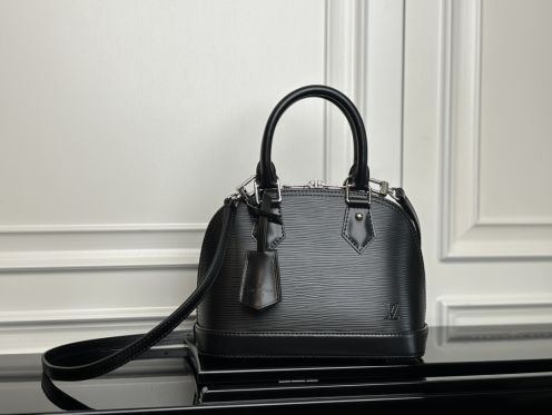ルイヴィトン スーパーコピー ナノスピーディ エピレザー コンパクトバッグ ブラック レディース 人気モデル