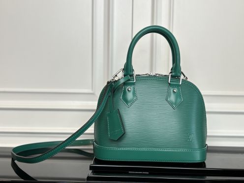 ルイヴィトン 並行輸入品 ナノスピーディ エピレザー ミニボストンバッグ グリーン レディース 定番