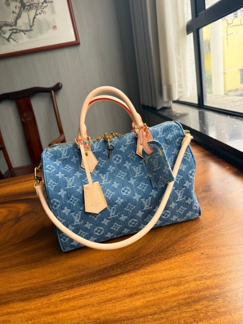 ルイヴィトン スーパーコピー ナノスピーディ デニム モノグラム ミニボストンバッグ ブルー 通販