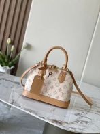 ルイヴィトン スーパーコピー ナノスピーディ モノグラムジャカード レザーコンビ ミニバッグ ホワイトピンク レディース定番