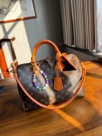 ルイヴィトン スーパーコピー ナノスピーディ モノグラム オレンジレザー 2WAYハンドバッグ ブラウン 注目商品