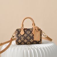 ルイヴィトン コピー ナノスピーディ モノグラム コンパクトバッグ ブラウン レディース 通販