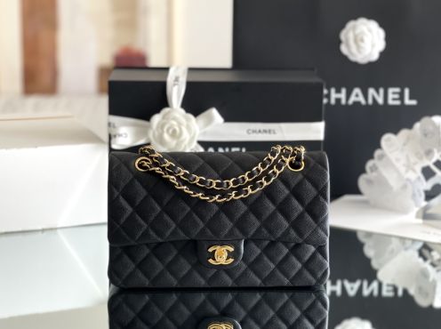 シャネル 並行輸入品 クラシックフラップ チェーンショルダーバッグ ブラック キルティング 注目商品