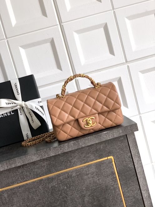 シャネル スーパーコピー クラシックフラップ 2WAYハンドバッグ キャメル キルティング レディース AS5701