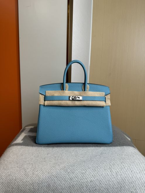 エルメス スーパーコピー 届く バーキン ハンドバッグ ブルーグリーン シルバー金具 上品仕上げ