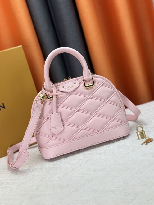 ルイヴィトン n級品 アルマ ミニバッグ ピンク ゴールド金具 レディースおすすめ M83048 M53152