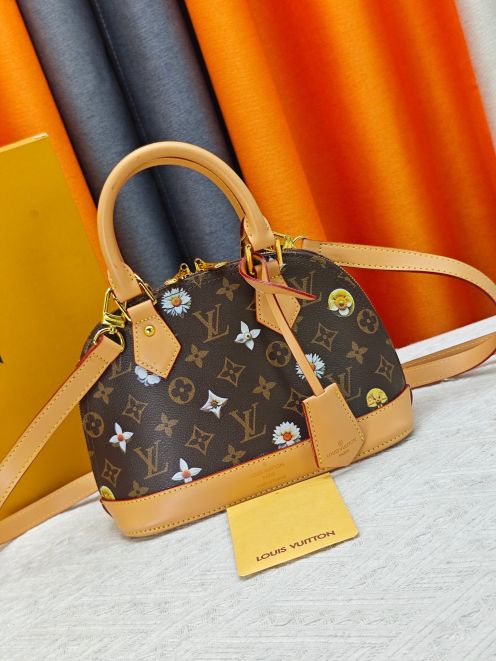 ルイヴィトン 並行輸入品 アルマ 2WAYミニバッグ ブラウン フラワーモチーフ モノグラム 売れ筋 M53152 M90611 M82717