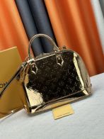 ルイヴィトン スーパーコピー 届く アルマ ハンドバッグ ゴールド パテントモノグラム 光沢仕上げ 注目商品 M11835 M53151
