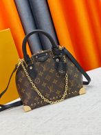 ルイヴィトン コピー アルマ コンパクトバッグ ブラウン モノグラムキャンバス チェーン装飾 レディース