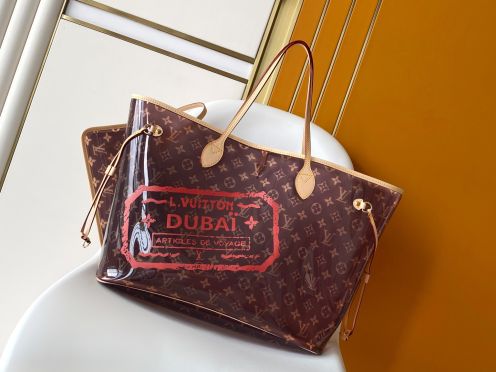 ルイヴィトン 並行輸入品 ネヴァーフル トートバッグ モノグラム クリアブラウン レディース おすすめ M14491