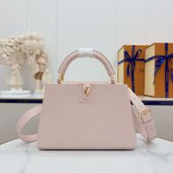 ルイヴィトン n級品 カプシーヌ ミニボストンバッグ ハンドバッグ ピンク 上品レザー仕上げ 通販 M25090