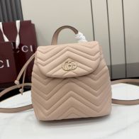 グッチ スーパーコピー 届く GGマーモント バックパック キルティングレザー ベージュ系 ミニバッグ 高品質レプリカ 855921