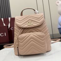 グッチ コピー GGマーモント バックパック キルティングレザー ベージュ系 ミニバッグ レディース通販 861878