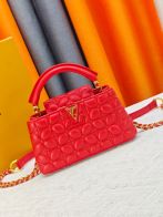 ルイヴィトン ハイブランド カプシーヌ 2WAYミニバッグ ハンドバッグ レッド キルティング調 レザー レディース 新作 M23998