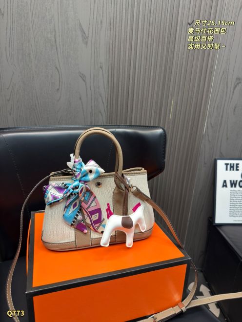 エルメス スーパーコピー ケリー 2WAYミニバッグ キャンバスコンビ ベージュブラウン配色 上質素材仕上げ レディース