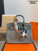 エルメス 並行輸入品 ケリー ハンドバッグ エトゥープカラー シルバー金具 上質レザー仕上げ 売れ筋