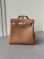 エルメス スーパーコピー ケリー バックパック ブラウン ゴールド金具 上品デザイン