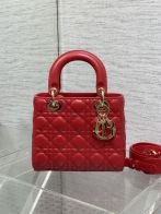 ディオール スーパーコピー 届く レディ ディオール ハンドバッグ レッド レザー キルティング 2WAY仕様 人気モデル