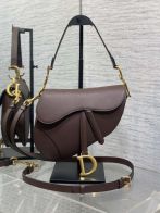 ディオール ハイブランド サドル ショルダーバッグ コンパクトバッグ ブラウン 人気モデル