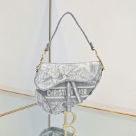 ディオール スーパーコピー サドル ショルダーバッグ グレートワル刺繍 ジャカード ミニバッグ