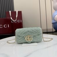 グッチ ハイブランド GGマーモント ミニバッグ ミントグリーン レディース 激安 841290