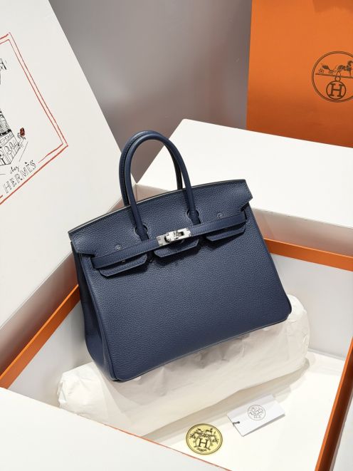 エルメス n級品 バーキン ハンドバッグ ネイビー シルバー金具 レディース 注目商品