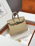 エルメス コピー バーキン ハンドバッグ ベージュ シルバー金具 レディース おすすめ