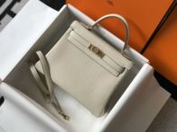 エルメス コピー ケリー ミニバッグ ホワイト ゴールド金具 レディース 売れ筋