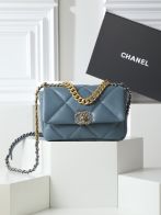 シャネル スーパーコピー 届く シャネル19 ミニバッグ ブルー 激安