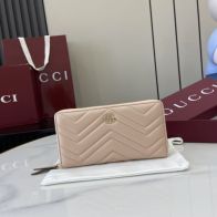 グッチ スーパーコピー 届く GGマーモント ラウンドジップ長財布 ベージュ レディース 人気モデル 837758