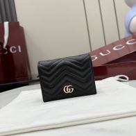 グッチ スーパーコピー GGマーモント ミニウォレット ブラック レザー レディース おすすめ 466492
