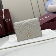 グッチ コピー GGマーモント 三つ折りミニ財布 コンパクトウォレット アイボリー レディース 人気モデル 466492
