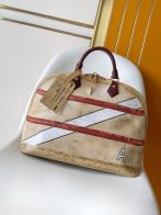ルイヴィトン スーパーコピー アルマ ハンドバッグ ベージュ ヴィンテージ風 キャンバス 個性デザイン M28144