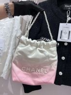 シャネル スーパーコピー シャネル22 ハンドバッグ グラデーションレザー ホワイトピンク チェーンショルダー