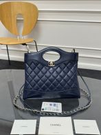 シャネル スーパーコピー 届く シャネル31 ハンドバッグ ネイビー キルティングレザー 上品仕様