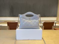 シャネル n級品 シャネル31 ミニバッグ グレー キルティングレザー 上品チェーン AP3756