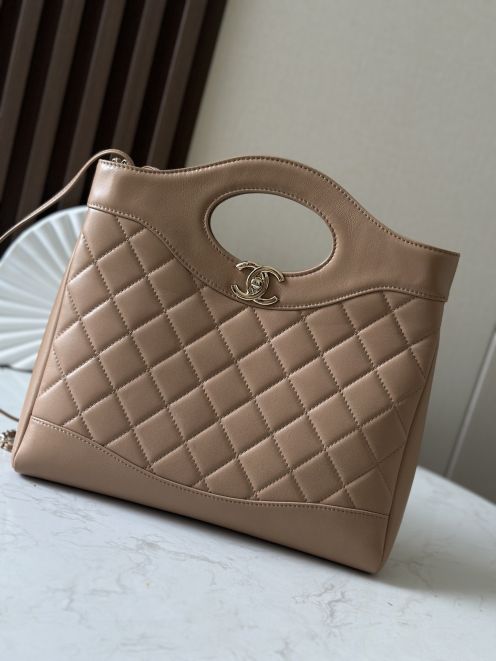 シャネル スーパーコピー シャネル31 ハンドバッグ キルティングレザー ベージュ