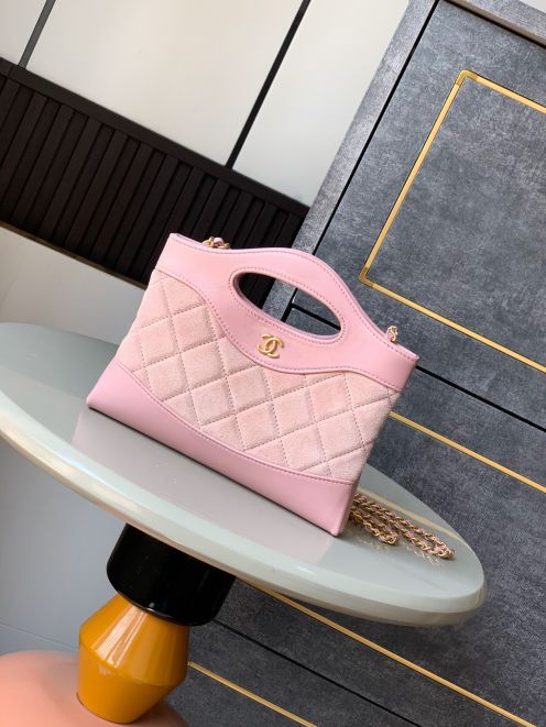 シャネル スーパーコピー シャネル31 ミニバッグ スエードコンビ ピンク