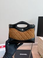 シャネル スーパーコピー シャネル31 ミニバッグ 異素材コンビ ブラウンブラック