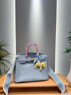 エルメス スーパーコピー バーキン 2WAYミニバッグ ブルー系 シボレザー 上品デザイン