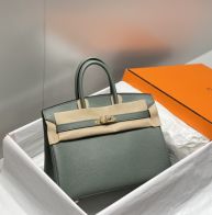 エルメス バーキン スーパーコピー ハンドバッグ グリーン ゴールド金具 トゴ調レザー 上品設計