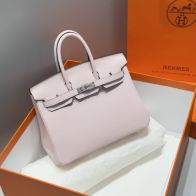 エルメス バーキン スーパーコピー ハンドバッグ ピンクベージュ シルバー金具 トゴ調レザー 上品設計