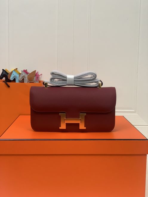 エルメス スーパーコピー コンスタンス ショルダーバッグ ボルドー ゴールド金具 上質レザー