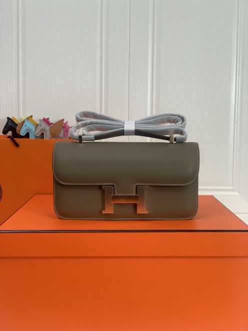 エルメス スーパーコピー コンスタンス ショルダーバッグ グレージュ ゴールド金具 上質レザー