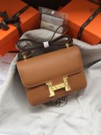 エルメス 並行輸入品 コンスタンス ハンドバッグ ブラウン ゴールド金具 上品レザー仕上げ
